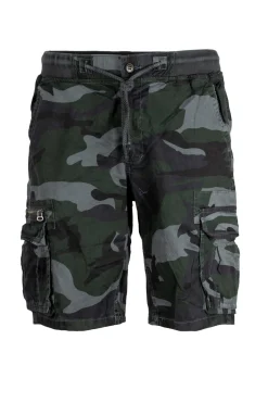 Bermuda cargo camouflage con coulisse
