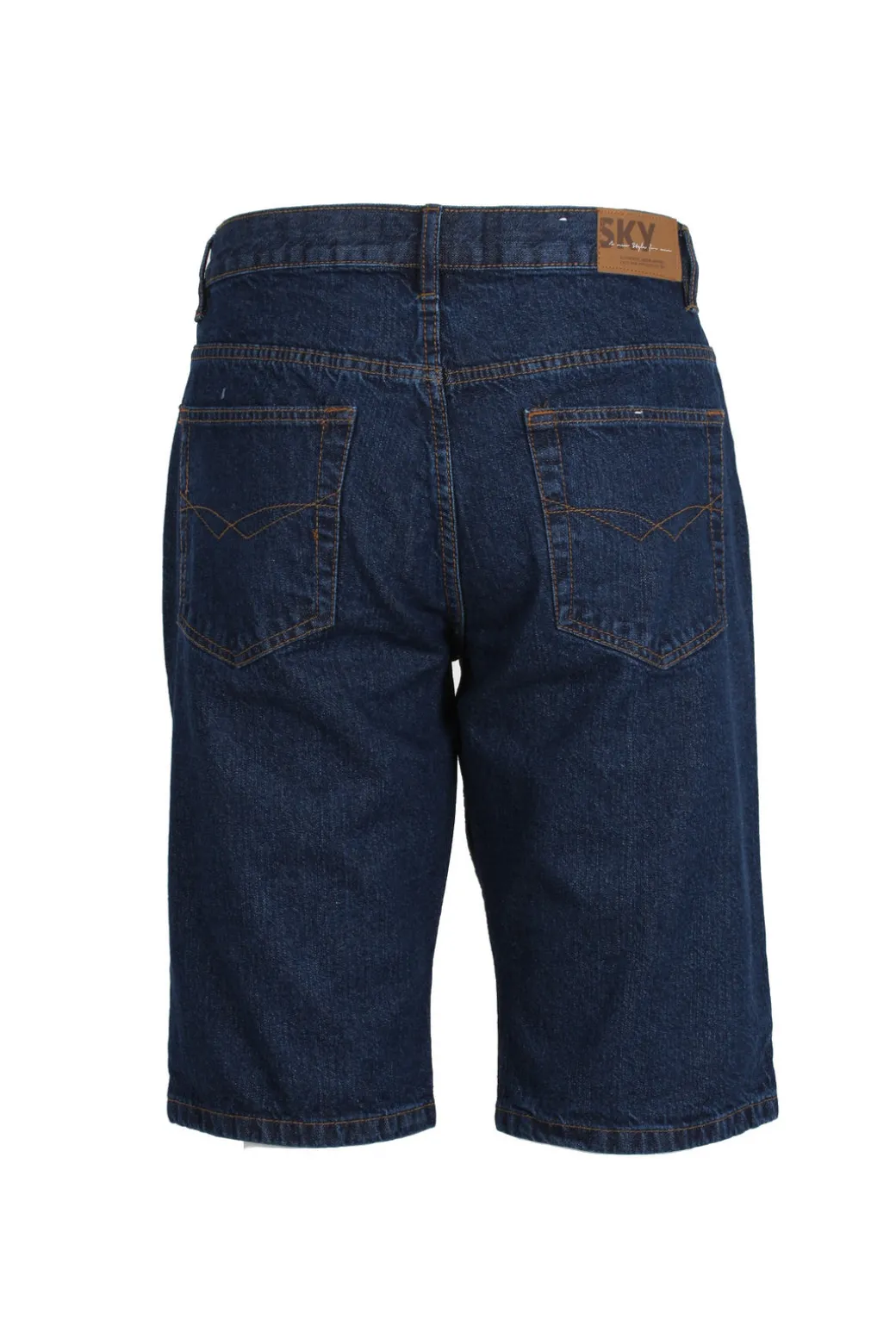 Bermuda jeans classic stone wash
