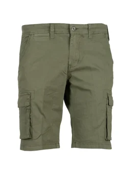 Bermuda modello cargo in cotone elasticizzato
