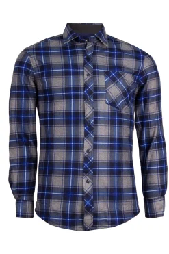 Camicia a quadri con interno in pile