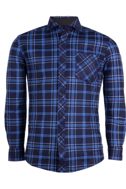 Camicia a quadri con interno in pile