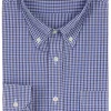 Camicia classica button down manica lunga a quadretti o righe