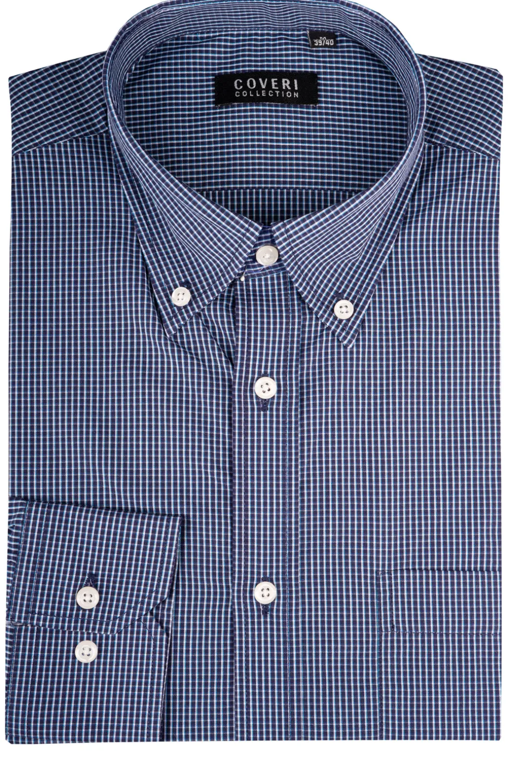 Camicia classica button down regular in puro cotone fantasia a righe