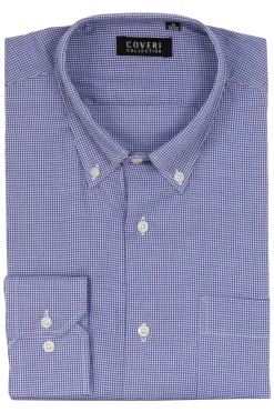 Camicia classica in cotone operato
