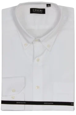 Camicia classica in cotone operato