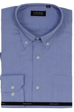 Camicia classica in cotone operato