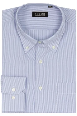 Camicia classica in cotone operato