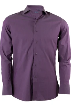 Camicia classica in cotone elasticizzato collo classico