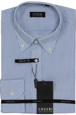 Camicia classica in puro cotone rigato