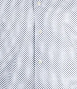 Camicia collo classico regular in cotone microfantasia