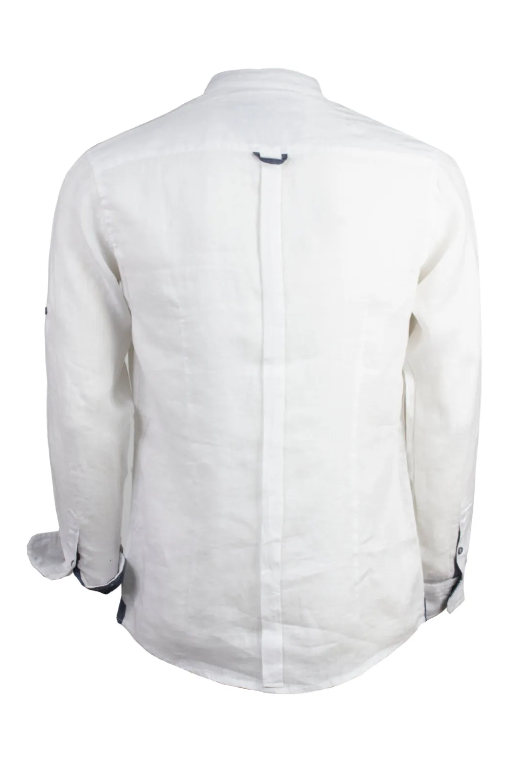 Camicia coreana uomo in puro lino