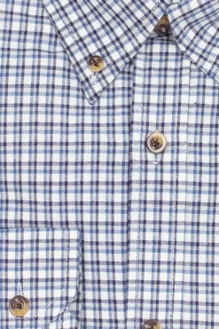 Camicia in flanella rasata a quadri