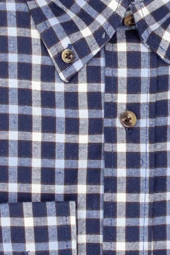 Camicia in flanella rasata a quadri