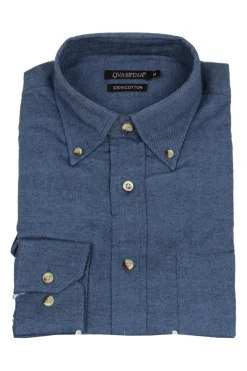 Camicia in flanella tinta unita