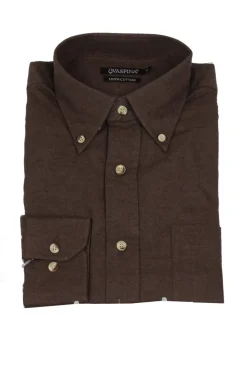 Camicia in flanella tinta unita