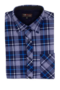 Camicia in pile fantasia a quadri