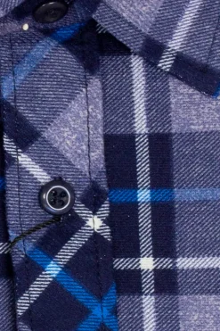 Camicia in pile fantasia a quadri