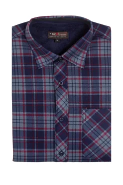 Camicia in pile fantasia a quadri