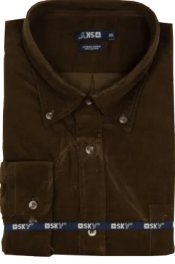 Camicia in velluto 2000 righe taglie conformate