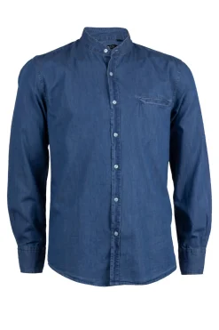 Camicia jeans coreana uomo