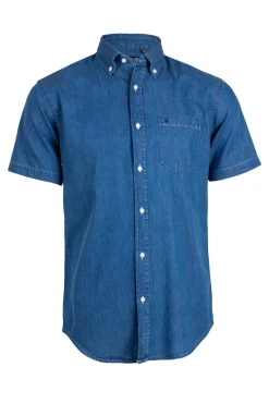 Camicia jeans mezza manica uomo