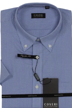 Camicia manica corta con collo button down
