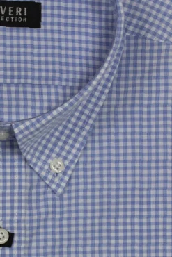 Camicia manica corta con collo button down