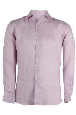 Camicia manica lunga 100% lino collo classico