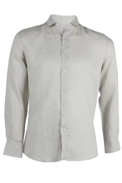 Camicia manica lunga 100% lino collo classico