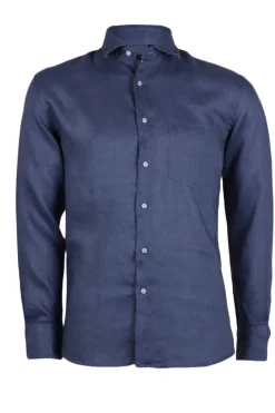 Camicia manica lunga 100% lino collo classico