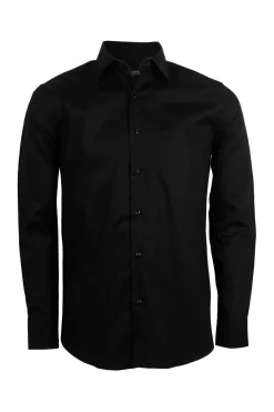 Camicia uomo elasticizzata tinta unita