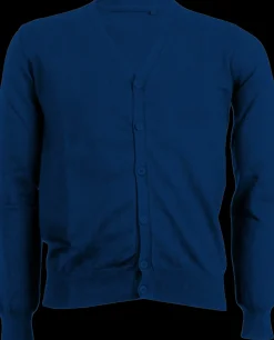 Cardigan uomo in cotone tinta unita