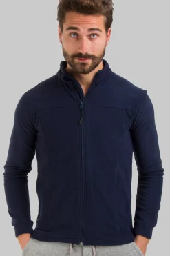 Felpa in micro pile full zip