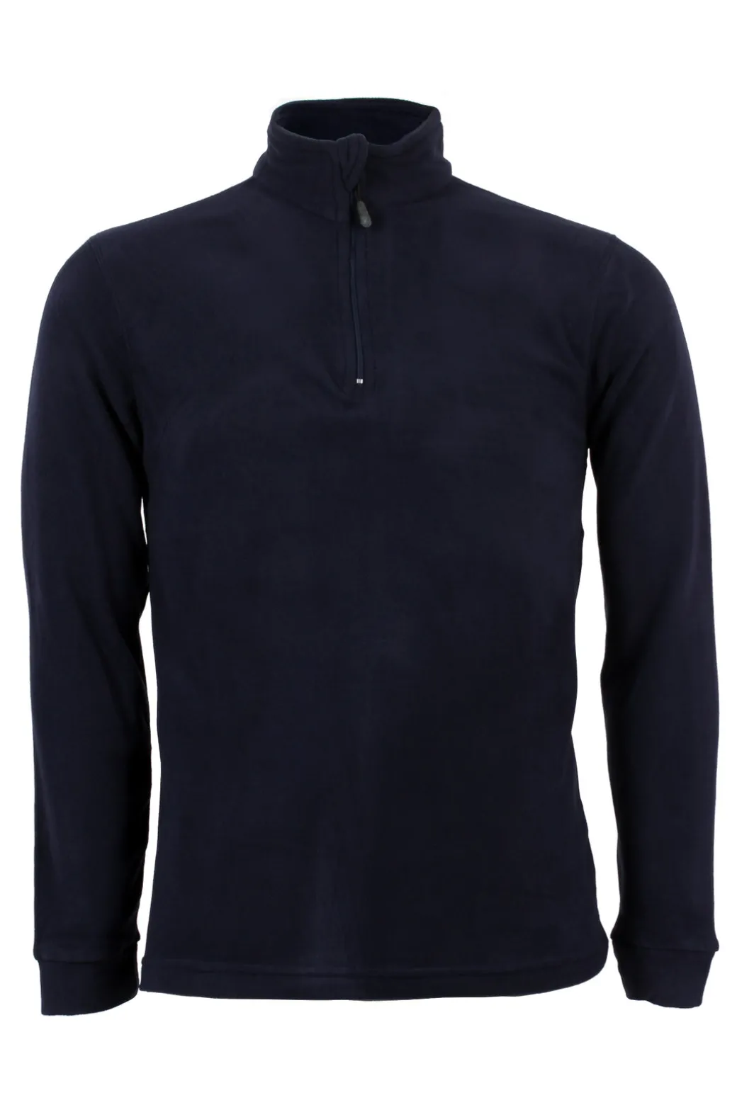 Felpa in micro pile mezza zip