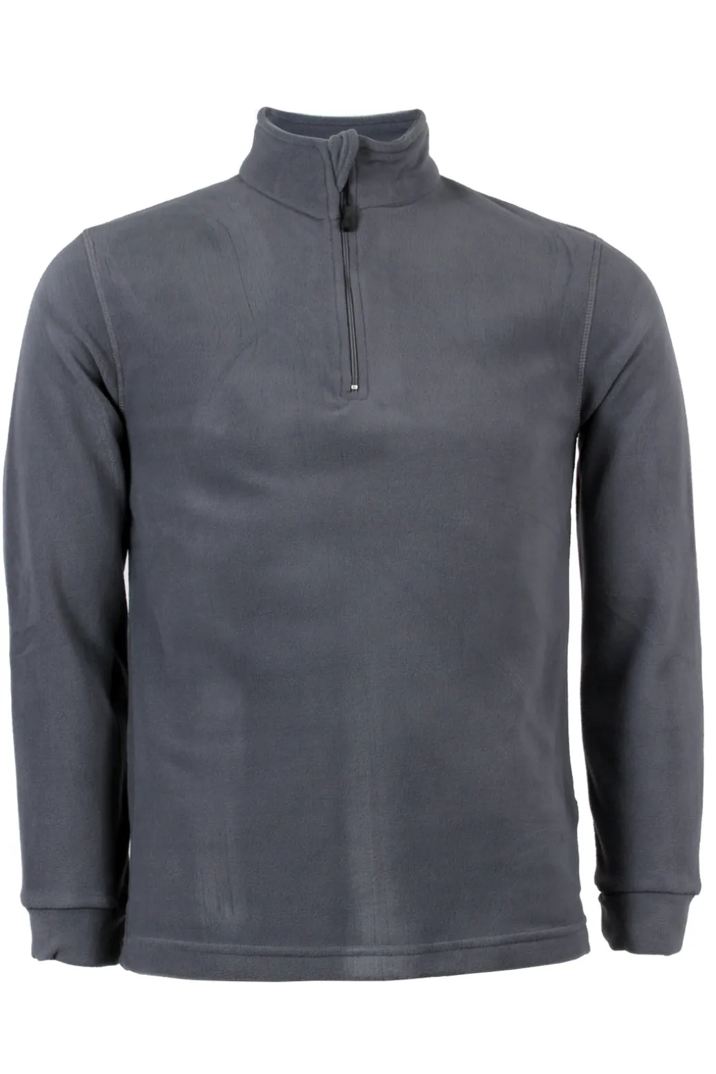 Felpa in micro pile mezza zip