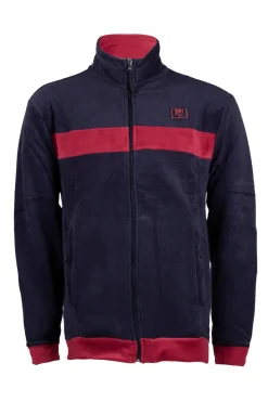 Felpa in pile full zip uomo