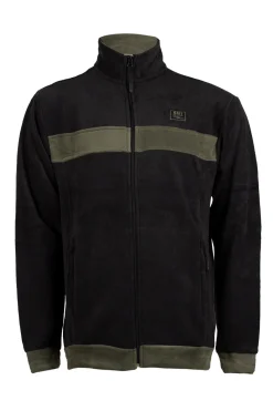 Felpa in pile full zip uomo
