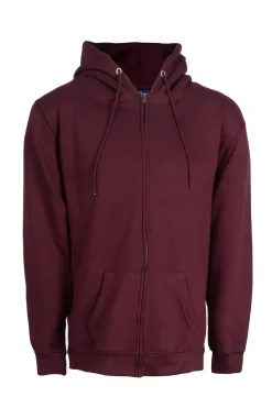 Felpa zip intera con cappuccio e tasca marsupio