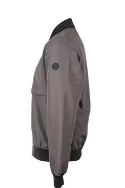Giacca antivento con tasche slant e zip intera
