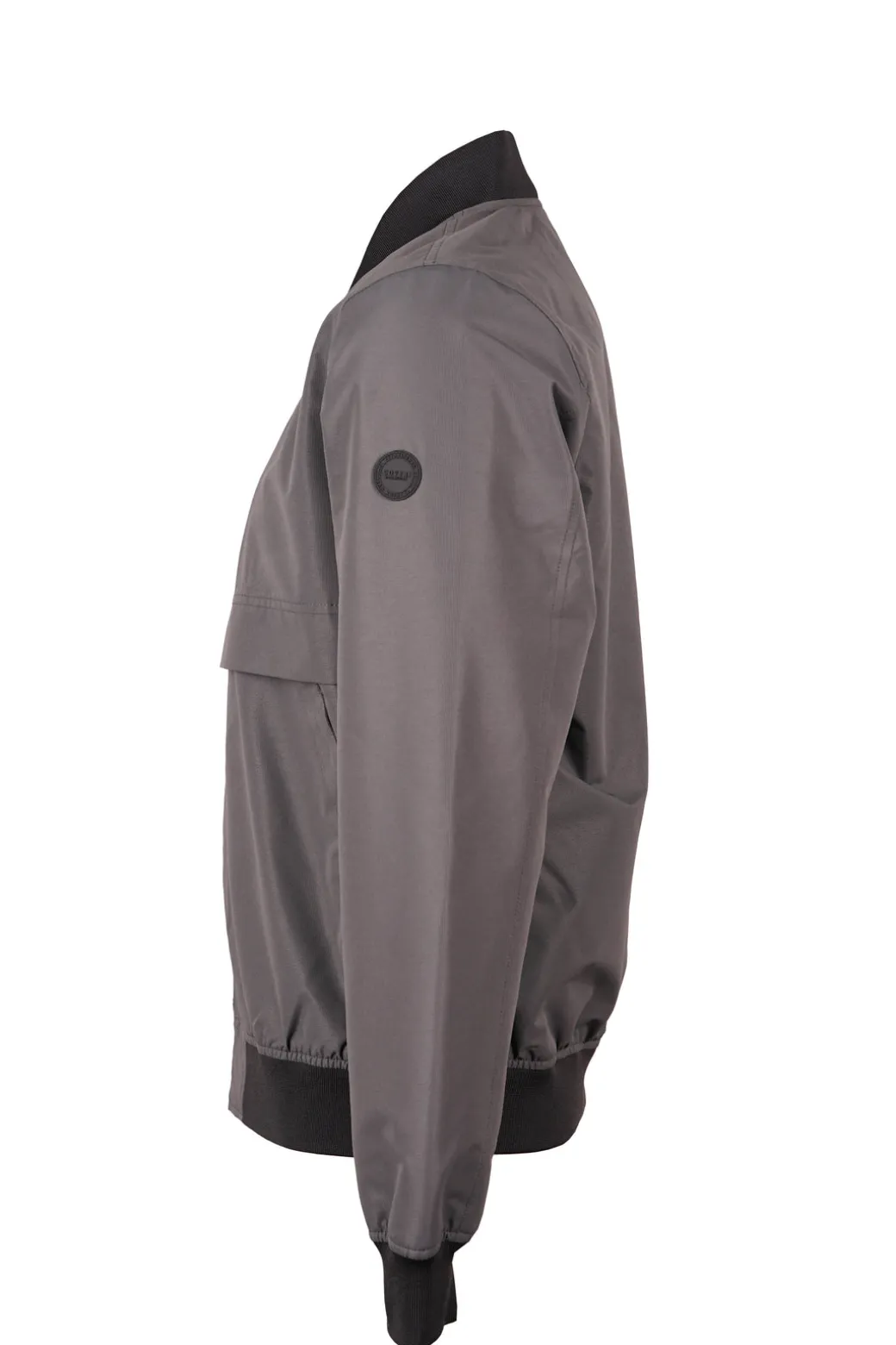 Giacca antivento con tasche slant e zip intera
