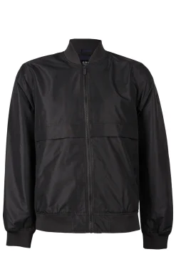 Giacca antivento con tasche slant e zip intera