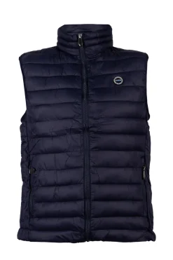 Gilet imbottito 100 gr, zip frontale e logo sul cuore