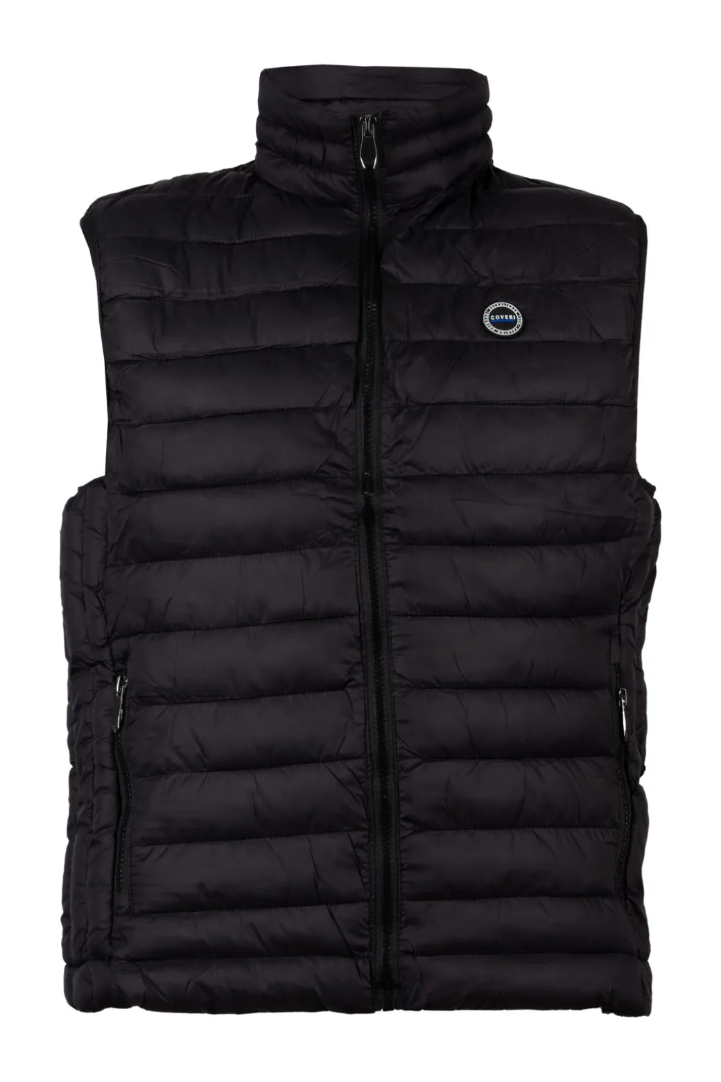 Gilet imbottito 100 gr, zip frontale e logo sul cuore