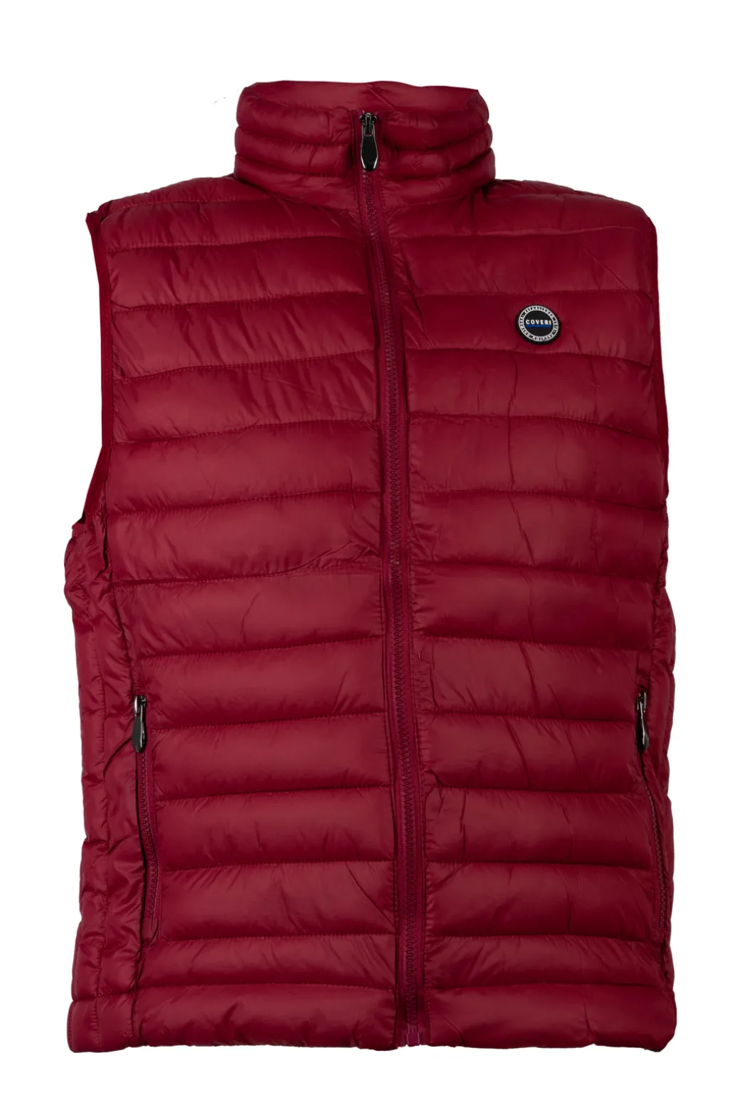 Gilet imbottito 100 gr, zip frontale e logo sul cuore