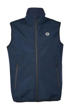 Gilet in tessuto scuba con logo sul cuore