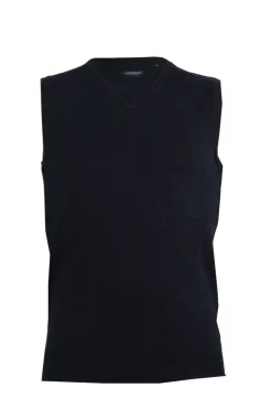 Gilet tinta unita con scollo a V