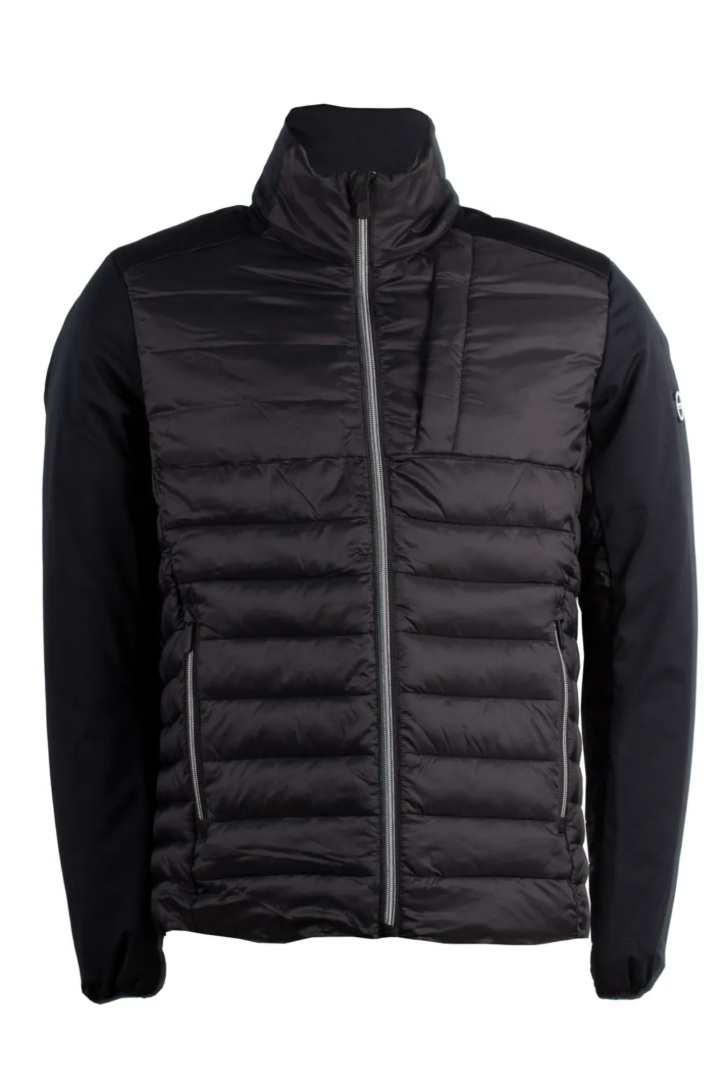 Giubbino imbottito con collo alto full zip e tre tasche