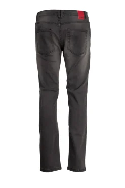 Jeans 5 tasche in denim nero elasticizzato