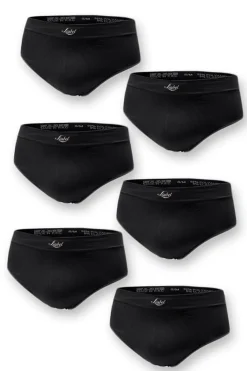 Pack di 6 slip da uomo in microfibra