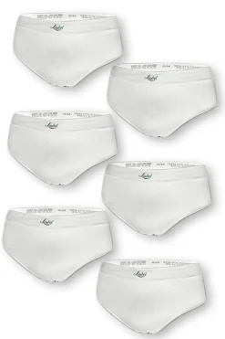 Pack di 6 slip da uomo in microfibra